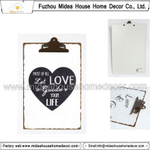 Promotional Gifts Metal/Wood Clipboard with Flat Clip